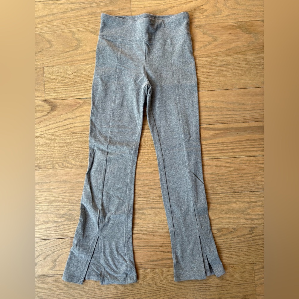 The Children’s Place grey flare leggings with slit in front. Size M (7/8)